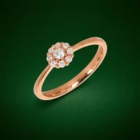 Ring Namuri Woman in Gold Diamante AN-NUDA10
